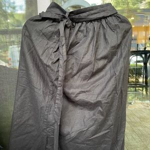 Maxi black skirt with bow belt